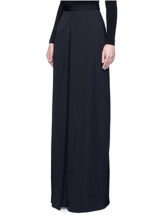 正面 - 点击放大 - ALEXANDER MCQUEEN - 褶裥羊毛阔腿裤