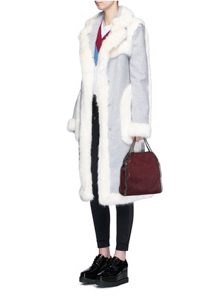 模特示范图 - 点击放大 - STELLA MCCARTNEY - 毛饰混羊毛束腰大衣