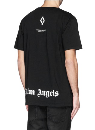 背面 - 点击放大 - MARCELO BURLON - 'Palm Angels' hands print T-shirt and book set