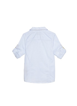 模特儿示范图 - 点击放大 - SCOTCH & SODA - 纯棉格子童装衬衫