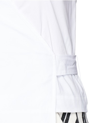 细节 - 点击放大 - THEORY - ANALICE弹力府绸包裹式衬衫