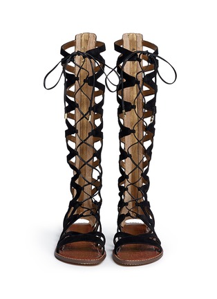 正面 -点击放大 - SAM EDELMAN - GENA麂皮罗马凉鞋