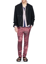 パンツ HAIDER ACKERMANN LINEN TROUSERS HAIDER ACKERMANN | Floral jacquard linen-silk pants | 男士| Lane