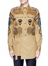 首图 - 点击放大 - DRIES VAN NOTEN - 军装款徽章拼贴叠搭纯棉衬衫
