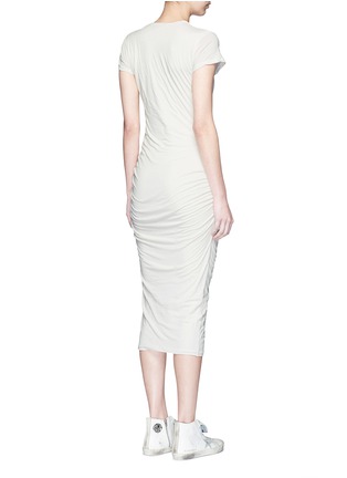背面 - 点击放大 - JAMES PERSE - 褶皱装饰棉质连衣裙