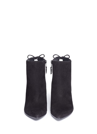 正面 -点击放大 - STUART WEITZMAN - GRANDIOSE绒面皮高跟短靴
