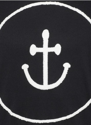 细节 - 点击放大 - INSTED WE SMILE - 船锚笑脸造型纯棉卫衣