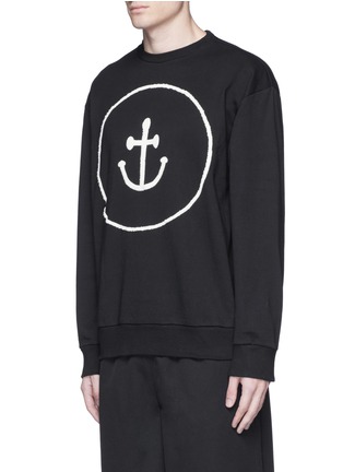 正面 - 点击放大 - INSTED WE SMILE - 船锚笑脸造型纯棉卫衣