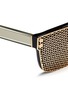 细节 - 点击放大 - HAZE COLLECTION - 'Shield' cutout overlay sunglasses