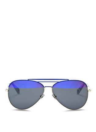 首图 - 点击放大 - HAZE COLLECTION - 'Raze' coated metal aviator sunglasses