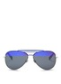 首图 - 点击放大 - HAZE COLLECTION - 'Raze' coated metal aviator sunglasses