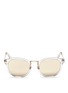 首图 - 点击放大 - HAZE COLLECTION - 'Edge' contrast temple mirror sunglasses