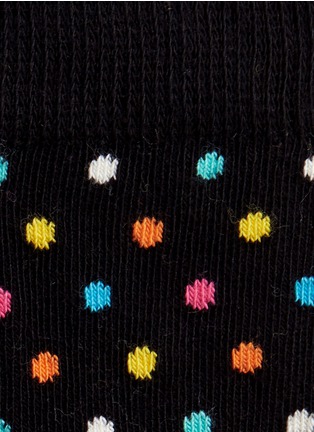 细节 - 点击放大 - HAPPY SOCKS - 拼色花纹儿童袜套装