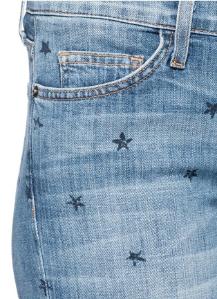 细节 - 点击放大 - CURRENT/ELLIOTT - THE STILETTO星形图案九分修身牛仔裤