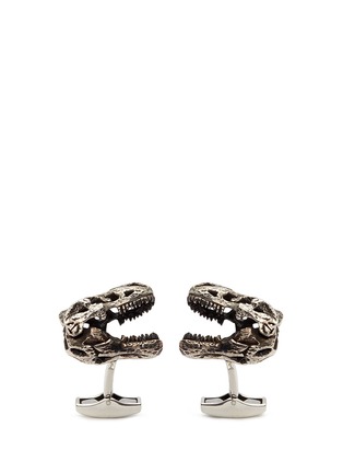 模特儿示范图 - 点击放大 - TATEOSSIAN - 霸王龙头骨造型袖扣