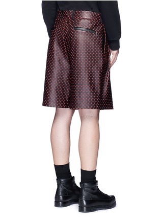 背面 - 点击放大 - GIVENCHY - 十字纹切割羊皮短裤