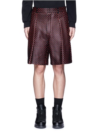 首图 - 点击放大 - GIVENCHY - 十字纹切割羊皮短裤