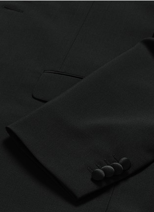  - GIVENCHY - 缎面领单色羊毛混马海毛西服套装