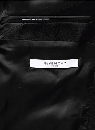  - GIVENCHY - 缎面领单色羊毛混马海毛西服套装