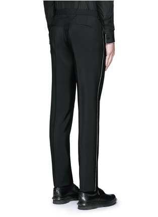 背面 - 点击放大 - GIVENCHY - 链条装饰羊毛混马海毛长裤