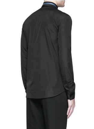 背面 - 点击放大 - GIVENCHY - 条状刺绣纯棉府绸衬衫