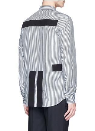 背面 - 点击放大 - GIVENCHY - 条状装饰纯棉竖纹衬衫