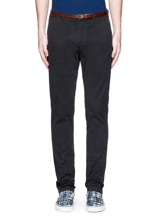 首图 - 点击放大 - SCOTCH & SODA - STUART修身腰带棉质长裤