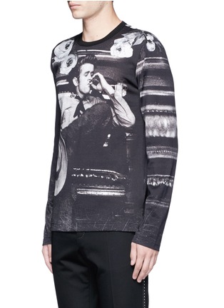 正面 -点击放大 - DOLCE & GABBANA - 人像印花混丝T恤