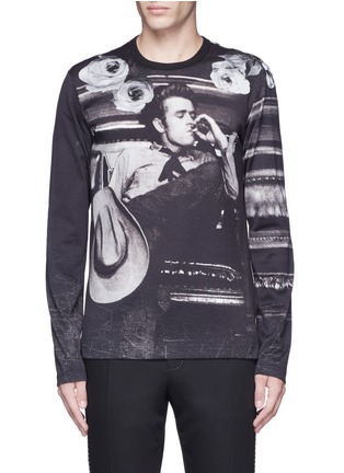 首图 - 点击放大 - DOLCE & GABBANA - 人像印花混丝T恤