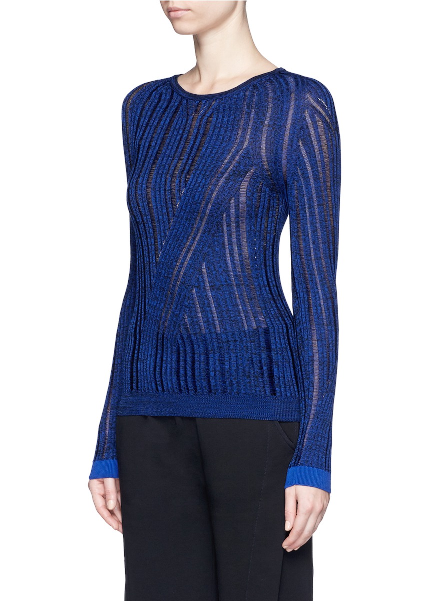 ACNE STUDIOS 'Marcy Moulin' Ladder Stitch Rib Knit Sweater