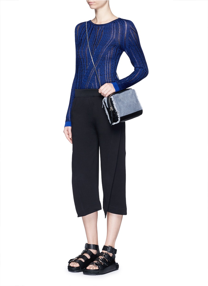 ACNE STUDIOS 'Marcy Moulin' Ladder Stitch Rib Knit Sweater