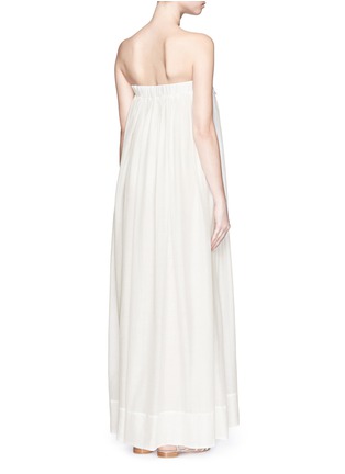 背面 - 点击放大 - LILA EUGENIE - 钩花拼贴褶裥连衣裙