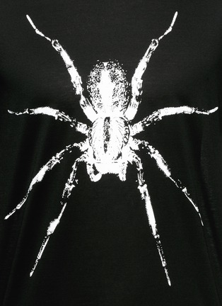 细节 - 点击放大 - LANVIN - 蜘蛛图案纯棉T恤