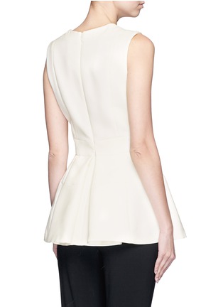 背面 - 点击放大 - ALEXANDER MCQUEEN - 深V领羊毛混丝无袖上衣