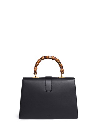 背面 - 点击放大 - GUCCI - DIONYSUS拼色条纹真皮竹柄手提包