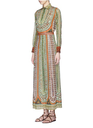 模特儿示范图 - 点击放大 - VALENTINO GARAVANI - 部落印花纯棉衬衫