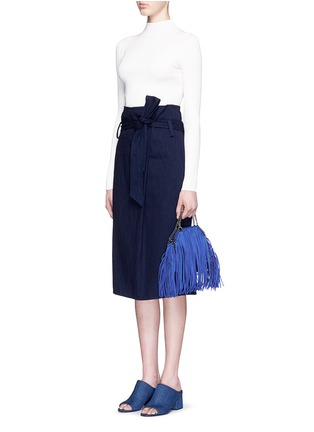 细节 - 点击放大 - STELLA MCCARTNEY - FALABELLA流苏链条边饰单肩包