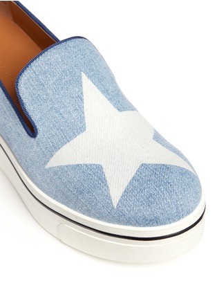 细节 - 点击放大 - STELLA MCCARTNEY - 星星图案厚底便鞋