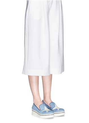 模特儿示范图 - 点击放大 - STELLA MCCARTNEY - 星星图案厚底便鞋