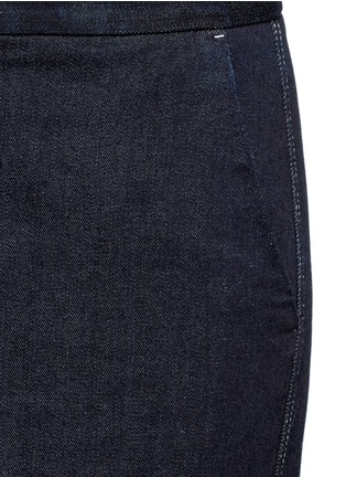 细节 - 点击放大 - STELLA MCCARTNEY - 拼色车缝线阔腿长裤