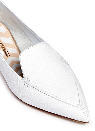 细节 - 点击放大 - NICHOLAS KIRKWOOD - BEYA尖头拼贴真皮乐福鞋