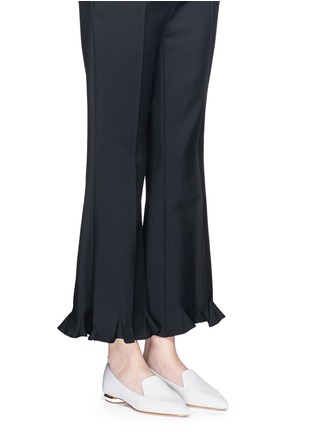 模特儿示范图 - 点击放大 - NICHOLAS KIRKWOOD - BEYA尖头拼贴真皮乐福鞋