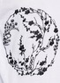 细节 - 点击放大 - ALEXANDER MCQUEEN - Blossom embroidery organza sleeve T-shirt