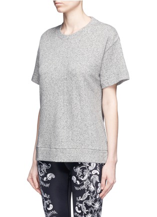 正面 - 点击放大 - THE UPSIDE - 品牌标志及镂空装饰混棉T恤