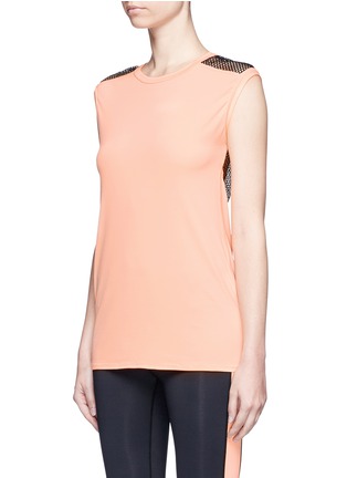 正面 - 点击放大 - ALALA - 网眼拼接弹性运动上衣