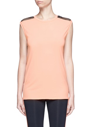 首图 - 点击放大 - ALALA - 网眼拼接弹性运动上衣