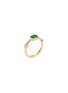 模特儿示范图 - 点击放大 - SAMUEL KUNG - Diamond jadeite 18k yellow gold ring