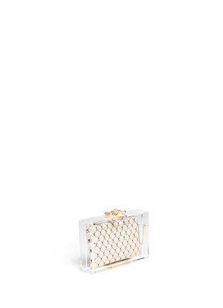 细节 - 点击放大 - CHARLOTTE OLYMPIA - 深海透明手包