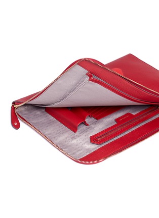 细节 - 点击放大 - ANYA HINDMARCH - 三角路标图案真皮手拿包