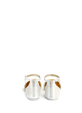 背面 - 点击放大 - STUART WEITZMAN - AUDRINA儿童款镂空拼贴平底鞋